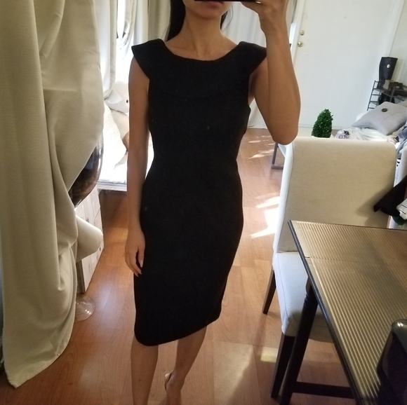 Banana Republic Italian Wool Sheath Shift Dress - Picture 2 of 7